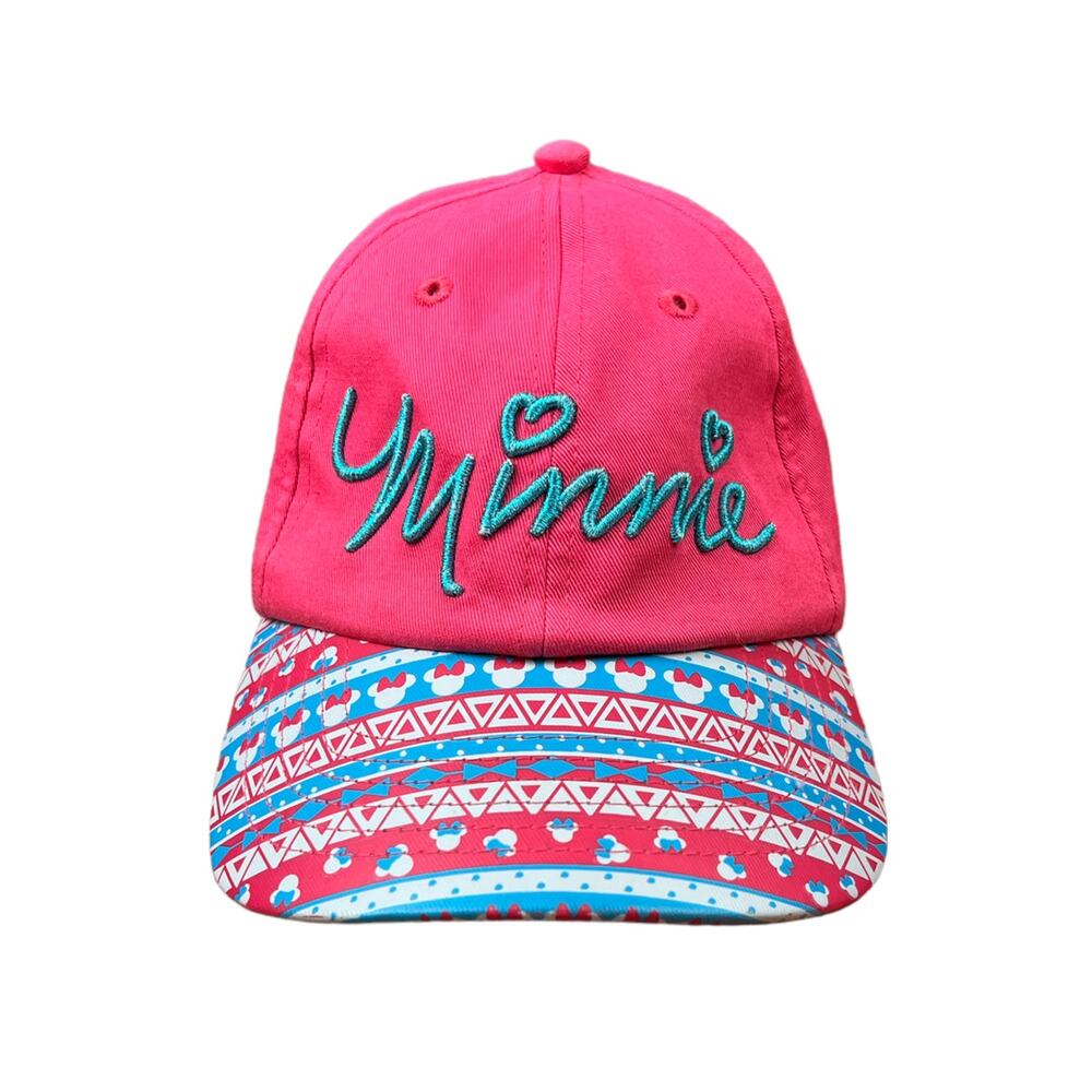 Disney Minnie Mouse Tribal Bill Youth Girls Pink Strapback Hat